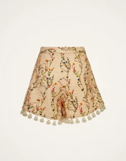 Playa ShortsPrimavera Cream in Tweed With Tassels