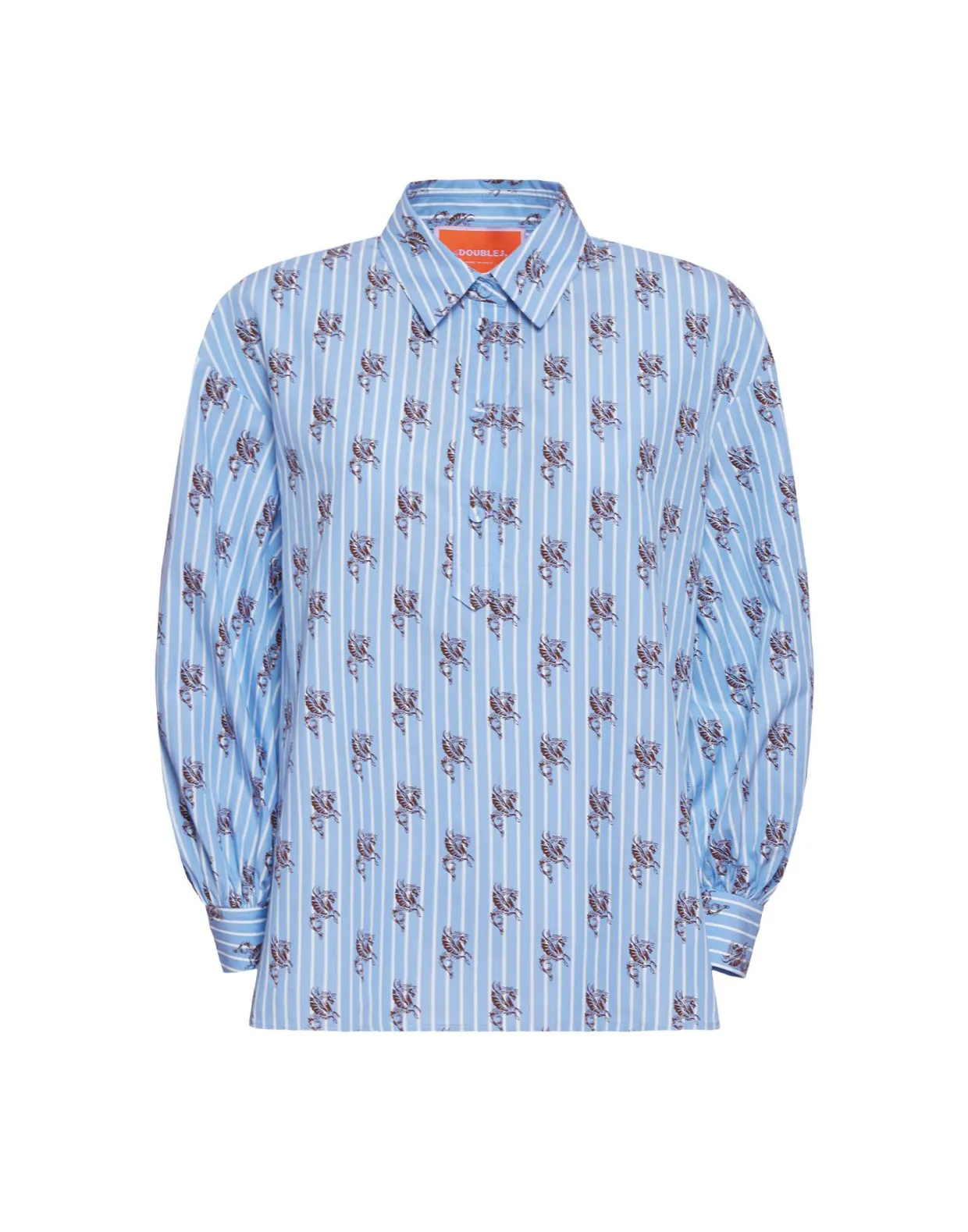 Poet ShirtGryphos Light Blue in Cotton Poplin