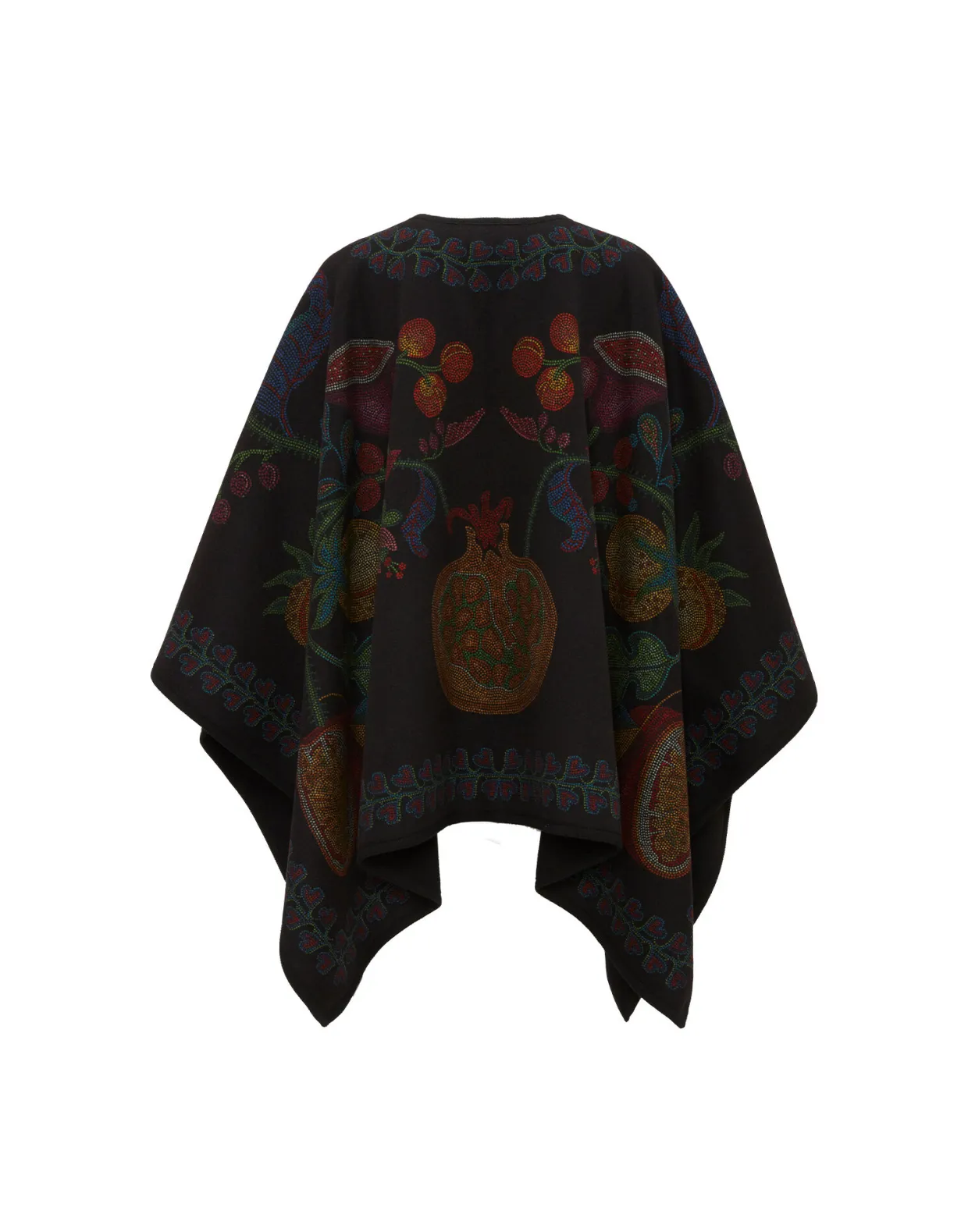 PonchoGrenadilla Placée Black in Baize Wool
