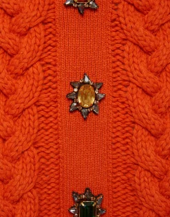 Portrait Mini SkirtSolid Rust in Chunky Wool