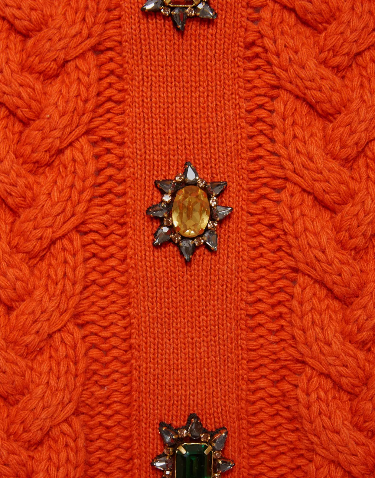 Portrait Mini SkirtSolid Rust in Chunky Wool