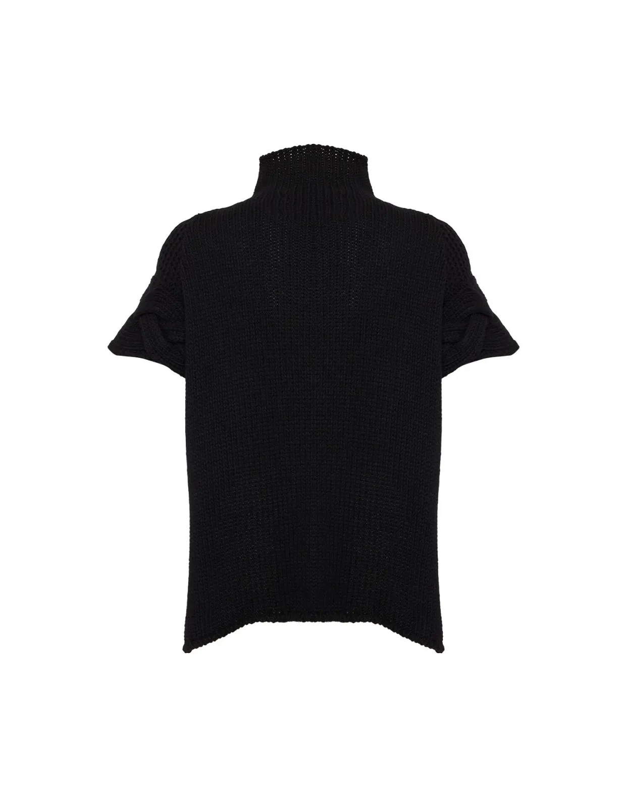 Portrait TopSolid Black in Chunky Wool