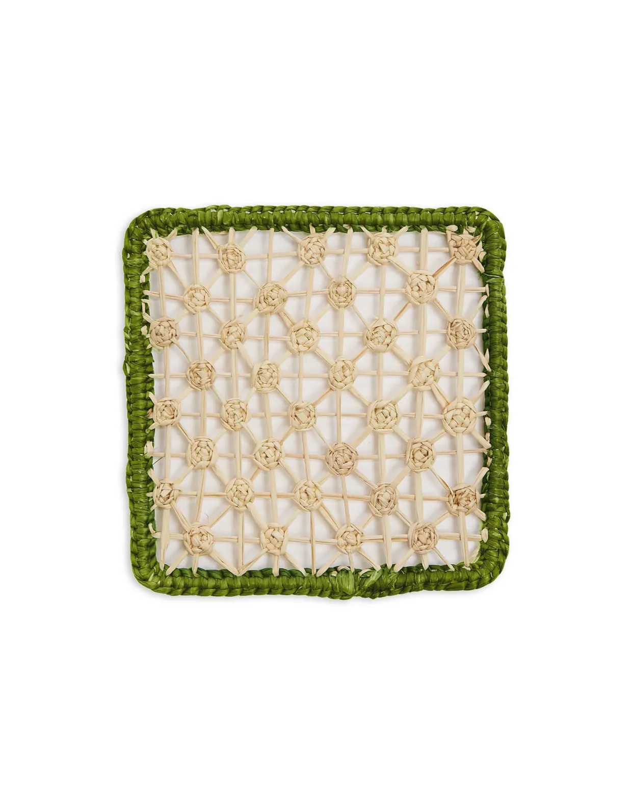 Raffia Coaster Set Of 4Mixed in Iraca