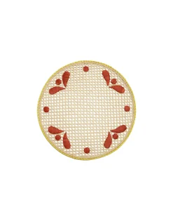 Raffia Placemats Set Of 2Capri Brick in Raffia
