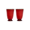 Rainbow Glasses Set Of 2Red in Murano Glass