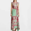 San Carlo DressZodiac Plac&eacute;e Acquamarine in Silk Twill