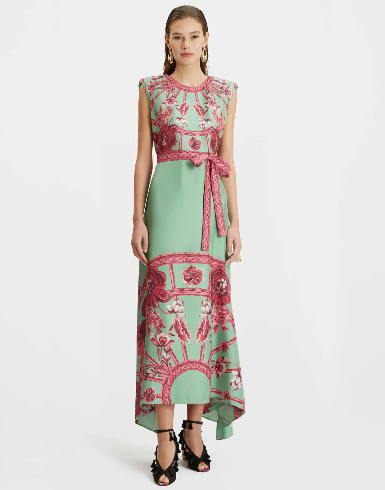 San Carlo DressZodiac Placée Acquamarine in Silk Twill