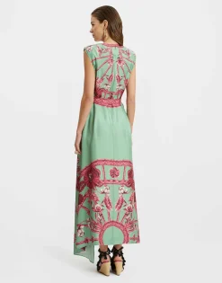 San Carlo DressZodiac Plac&eacute;e Acquamarine in Silk Twill