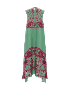 San Carlo DressZodiac Placée Acquamarine in Silk Twill