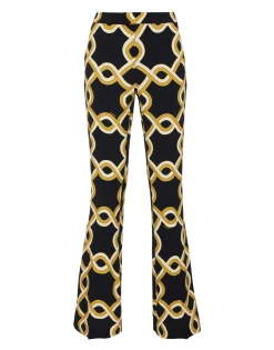 Saturday Night PantsTackle Black in Sablé Satin