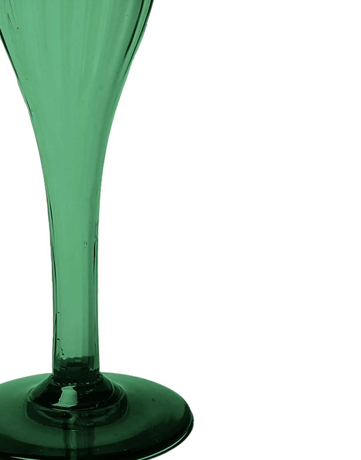 Scallion VaseVerde in Murano Glass