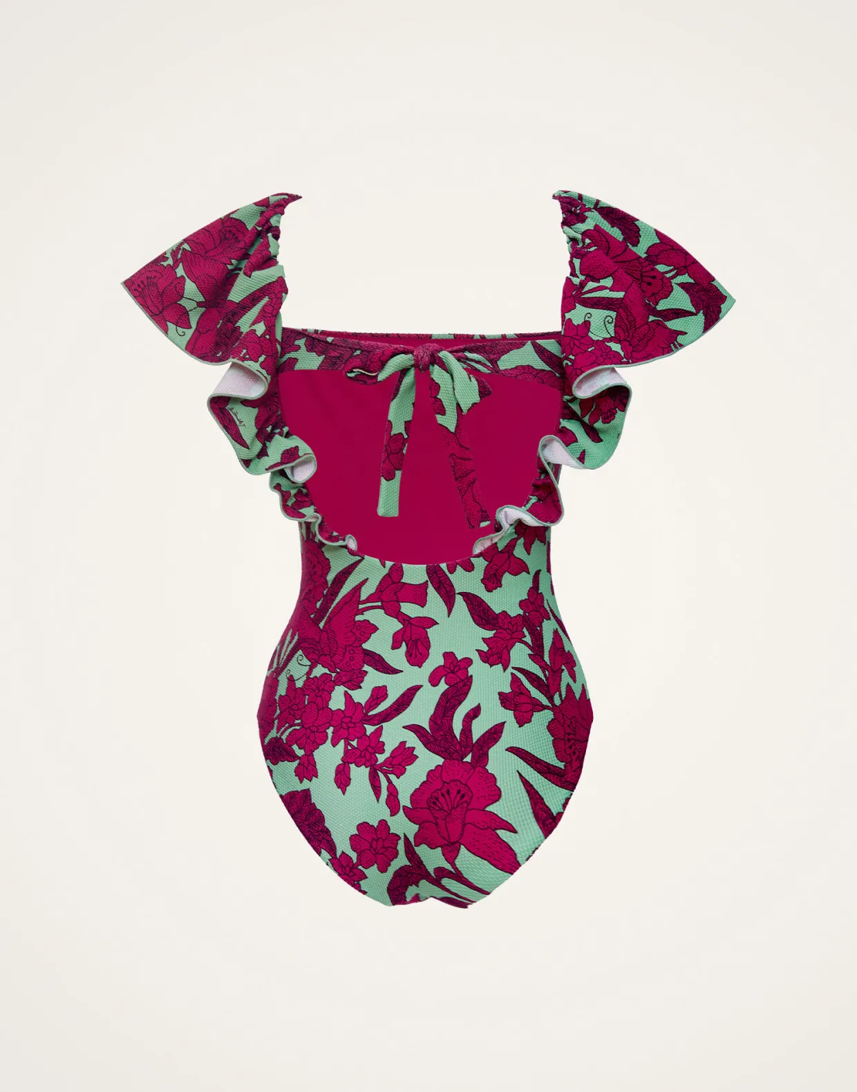 Scarlett SwimsuitLilium Purple in Piquet Lycra