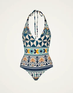 Sexy SwimsuitCasareale Small Placèe Cream in Lycra
