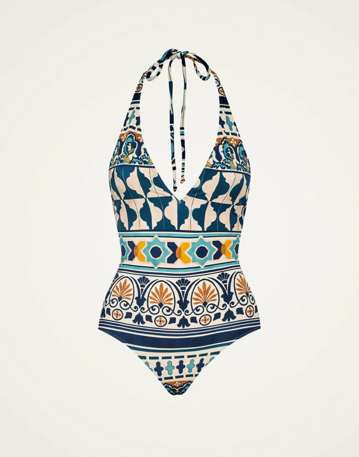 Sexy SwimsuitCasareale Small Placèe Cream in Lycra