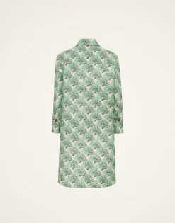 Short Artemis DressFans Mint in Shot Cotton