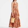 Sleeveless Big Dress V-NeckReef Pale Pink in Summer Poplin
