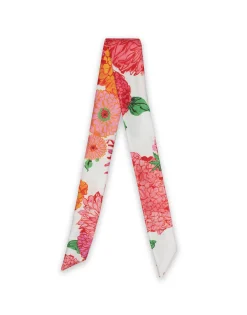 Slim ScarfGin White in Fodera