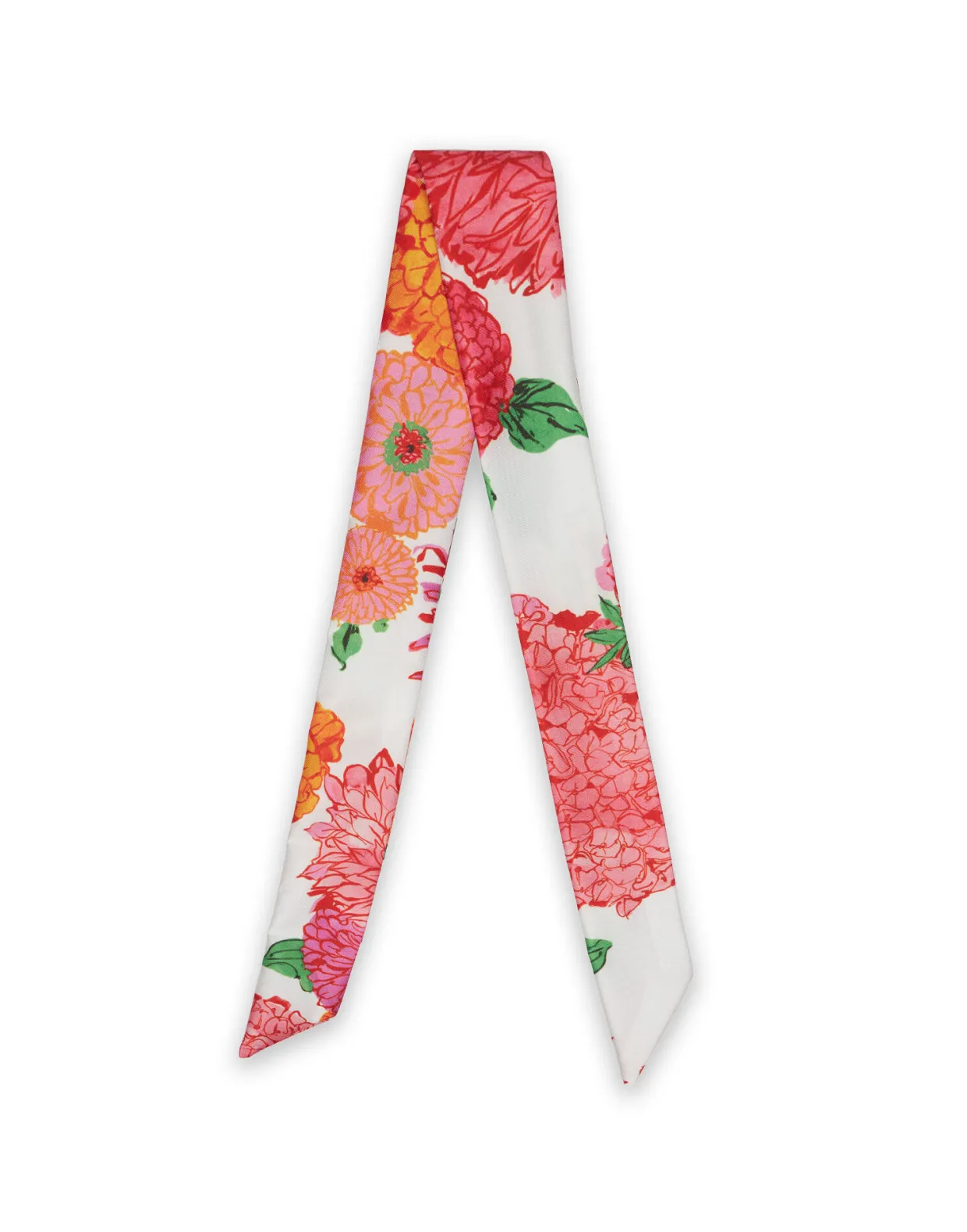 Slim ScarfGin White in Fodera