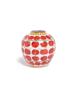 Small Bubble VaseCherries Ivory in Porcelain