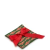 Small Napkins Set Of 4Como Fish Green Small in Linen