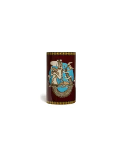 Small Pillar VaseThe Mermaid Bordeaux in Porcelain