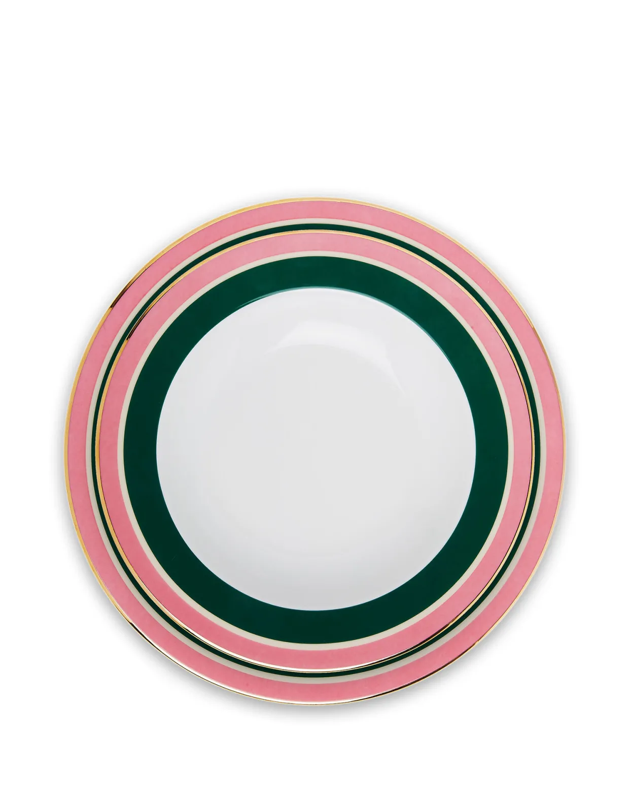 Soup & Dinner Plate Set of 4Rainbow Mix in Porcelain