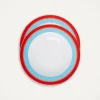 Soup Plates Set Of 2Rainbow Azure in Porcelain