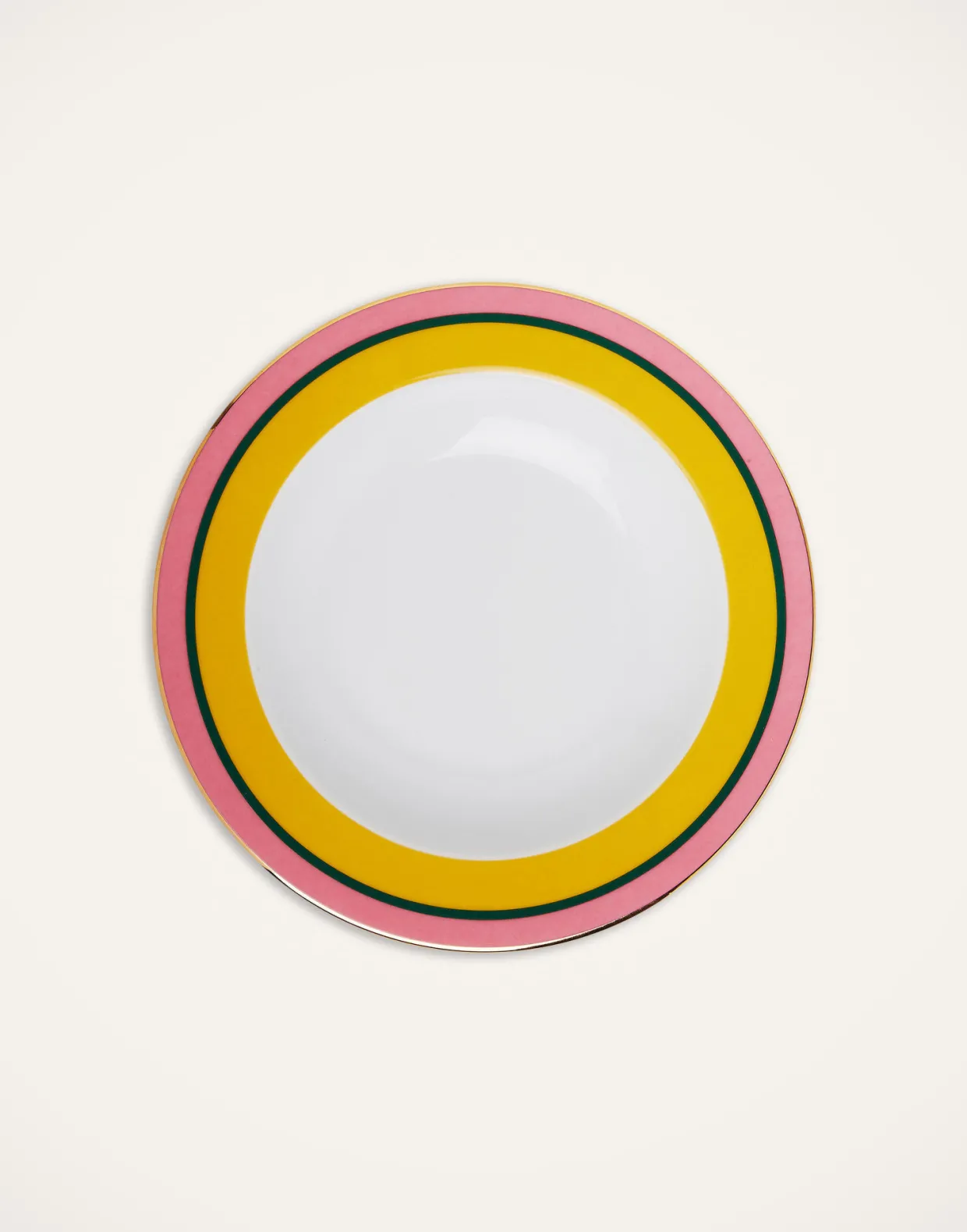 Soup Plates Set Of 2Rainbow Yellow in Porcelain