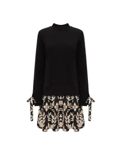 Sporty DressGhirlanda Black in Twill