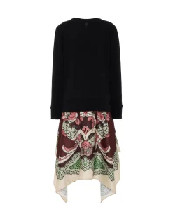 Sporty Foulard DressPortal Placée Brown in Heavy Jersey