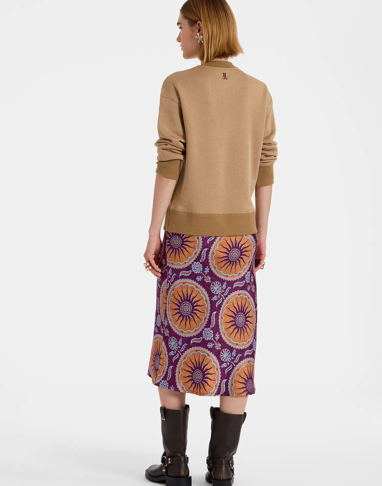 Sporty Pencil DressSovereign Purple in Silk Twill