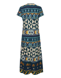 Sporty Swing DressCasareale Barré Placèe Emerald in Cotton Jersey