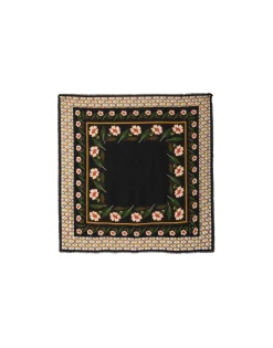 Square ScarfMayfair Black in Modal Silk