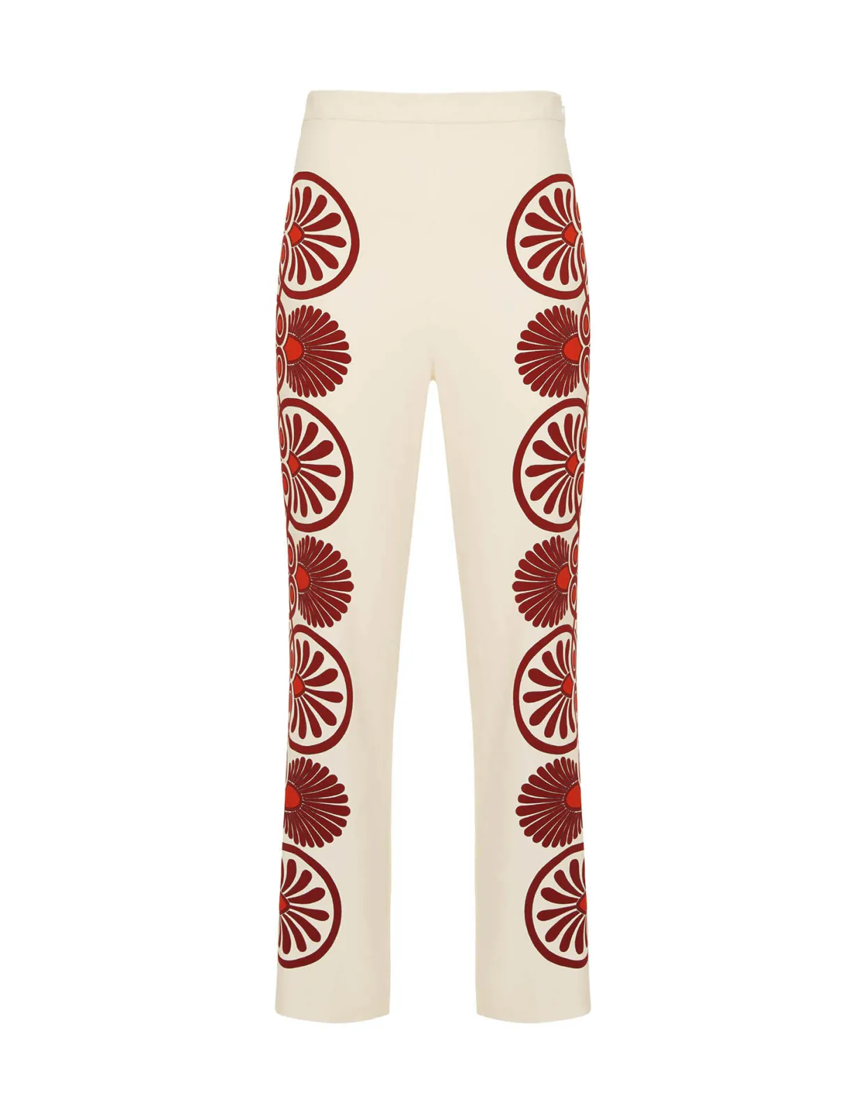 Stretch PantsMedallion Placée Cream in Envers Satin