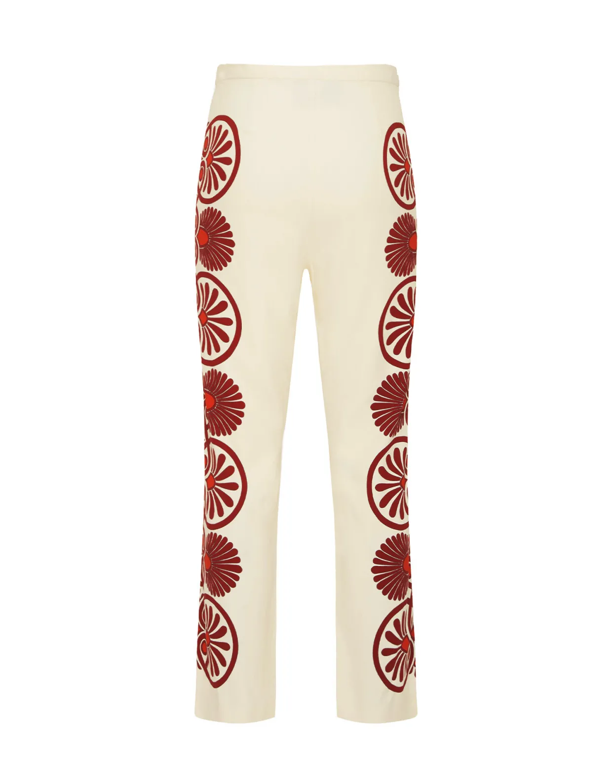 Stretch PantsMedallion Placée Cream in Envers Satin