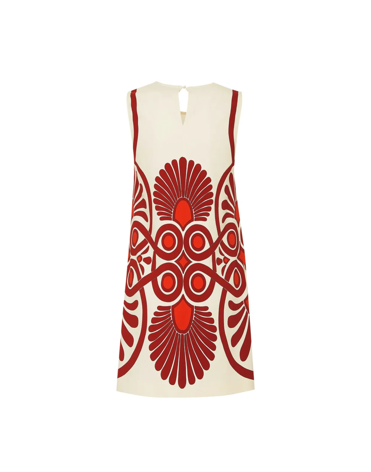 Stretch TunicMedallion Placée Cream in Envers Satin