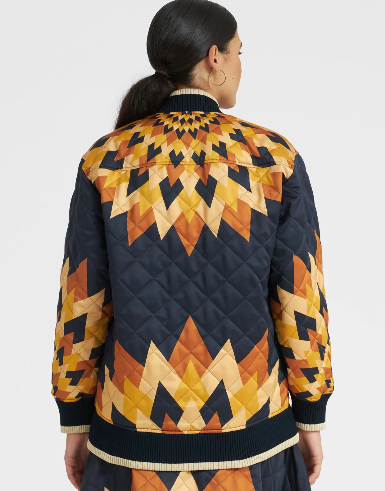 Suki JacketEgyptian Sun Placée Gold in Quilted Twill