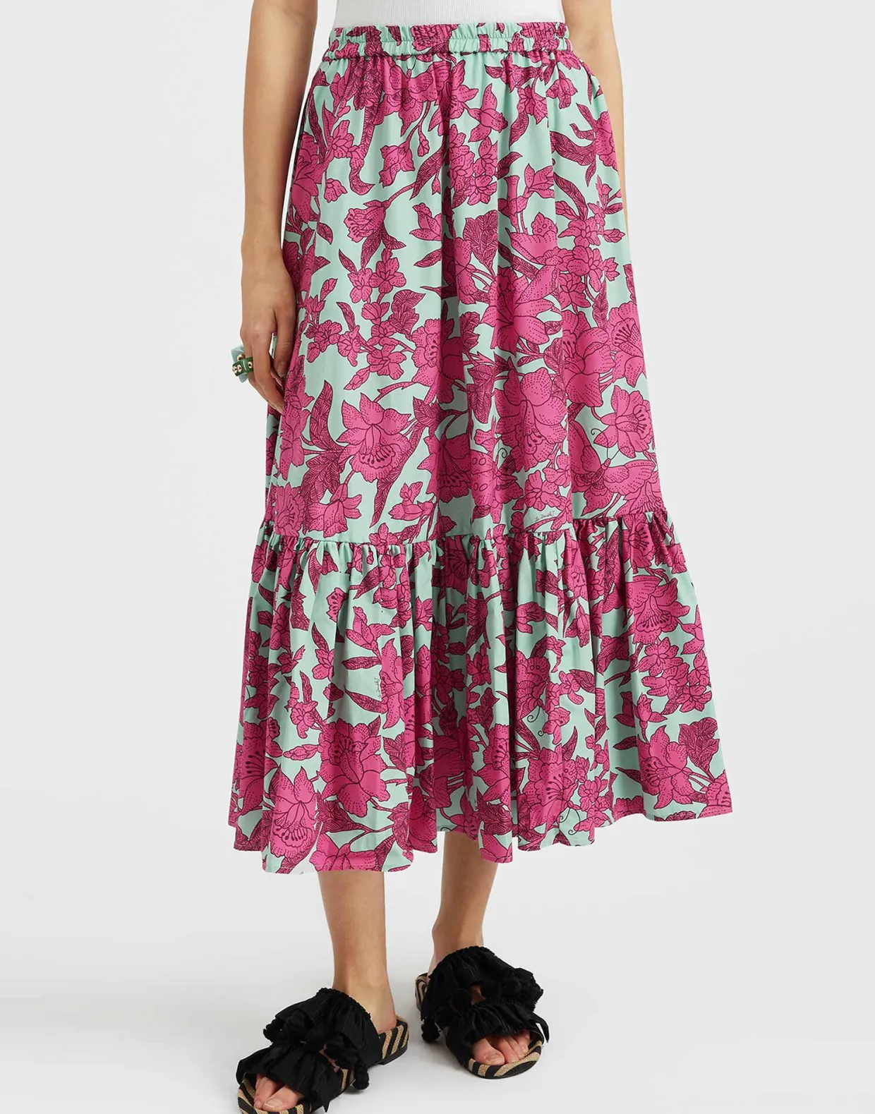 Sunset SkirtLilium Purple in Summer Poplin