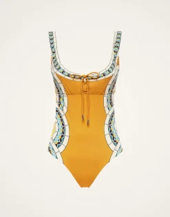 Sunset Suit SleevelessMudejar Placée Marigold in Supreme Lycra