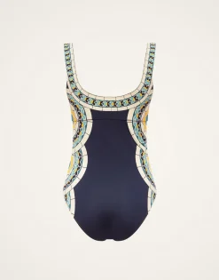 Sunset Suit SleevelessMudejar Placée Marigold in Supreme Lycra