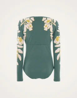 Sunset SuitJasmine Blu Placée in Lycra