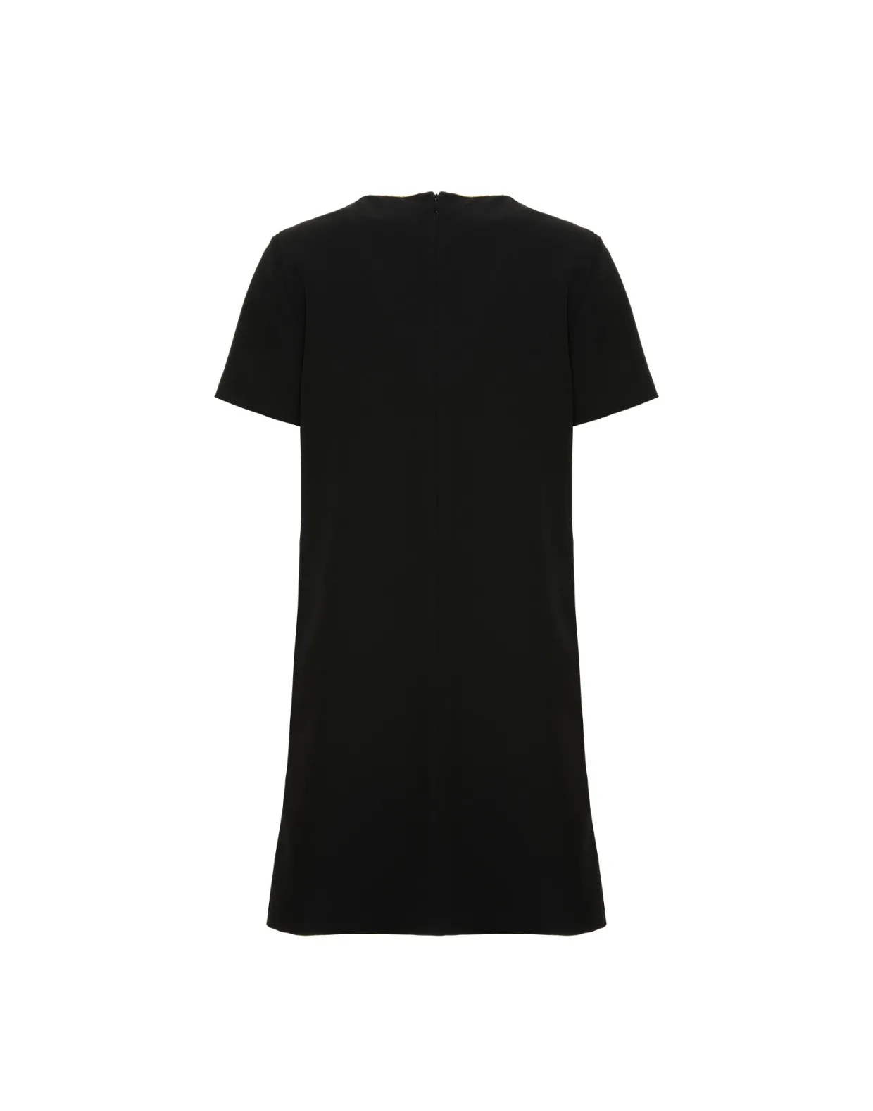 Super Mini Swing DressSolid Black in Techno Cady