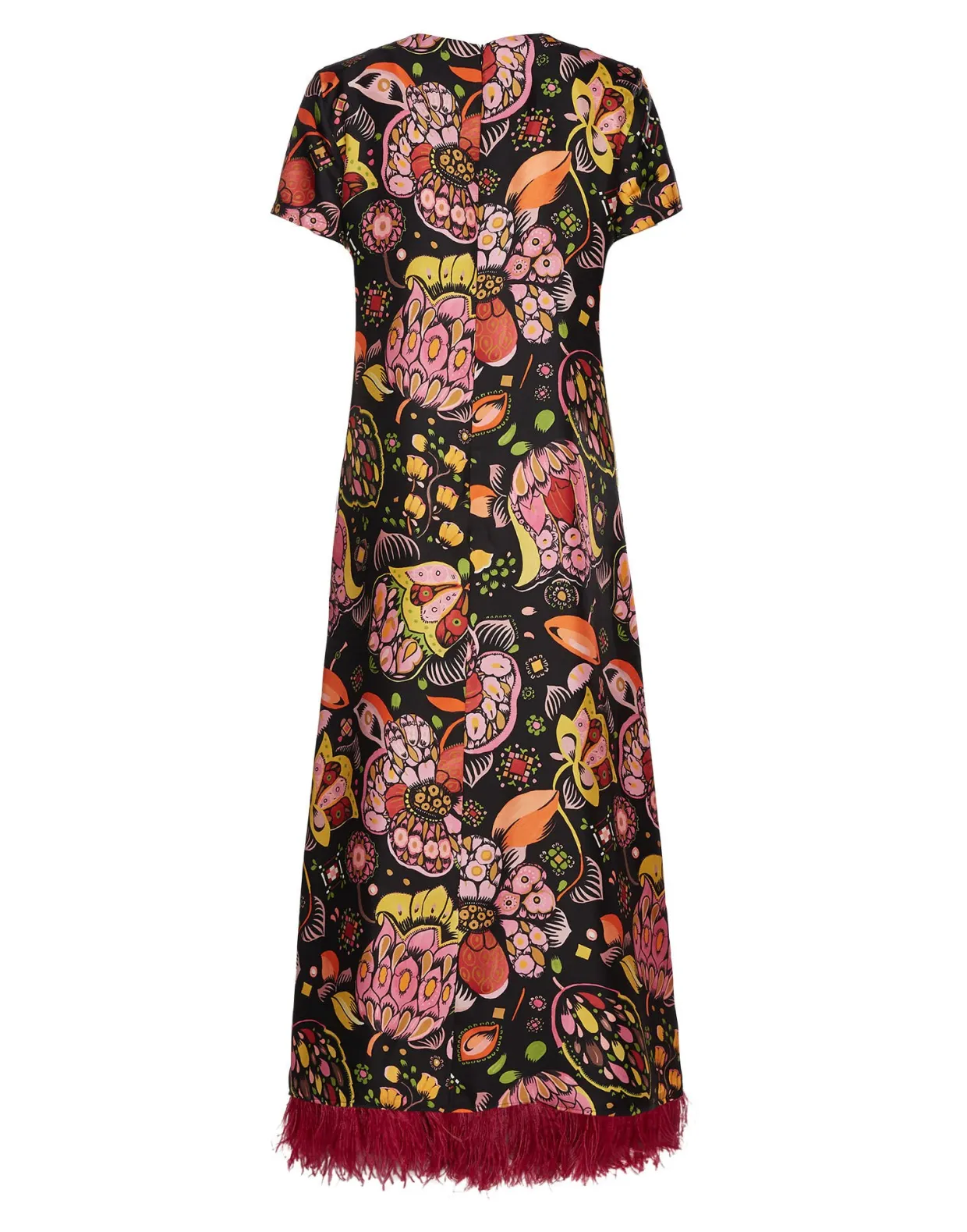 Swing Dress (With Feathers)Eden in Twill Silk