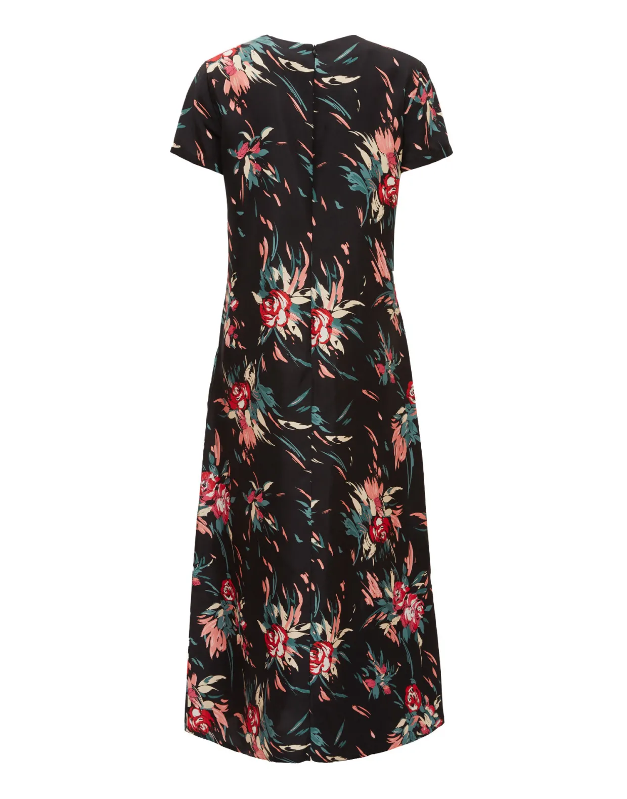 Swing DressBreezy Black in Silk Twill