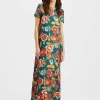 Swing DressHottie Emerald in Silk Twill