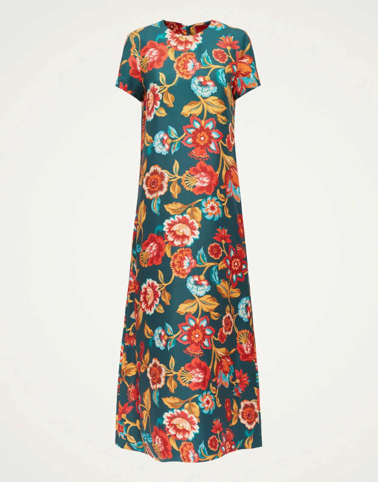 Swing DressHottie Emerald in Silk Twill