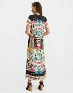Swing DressPlaza Plac&eacute;e Ivory in Silk Twill
