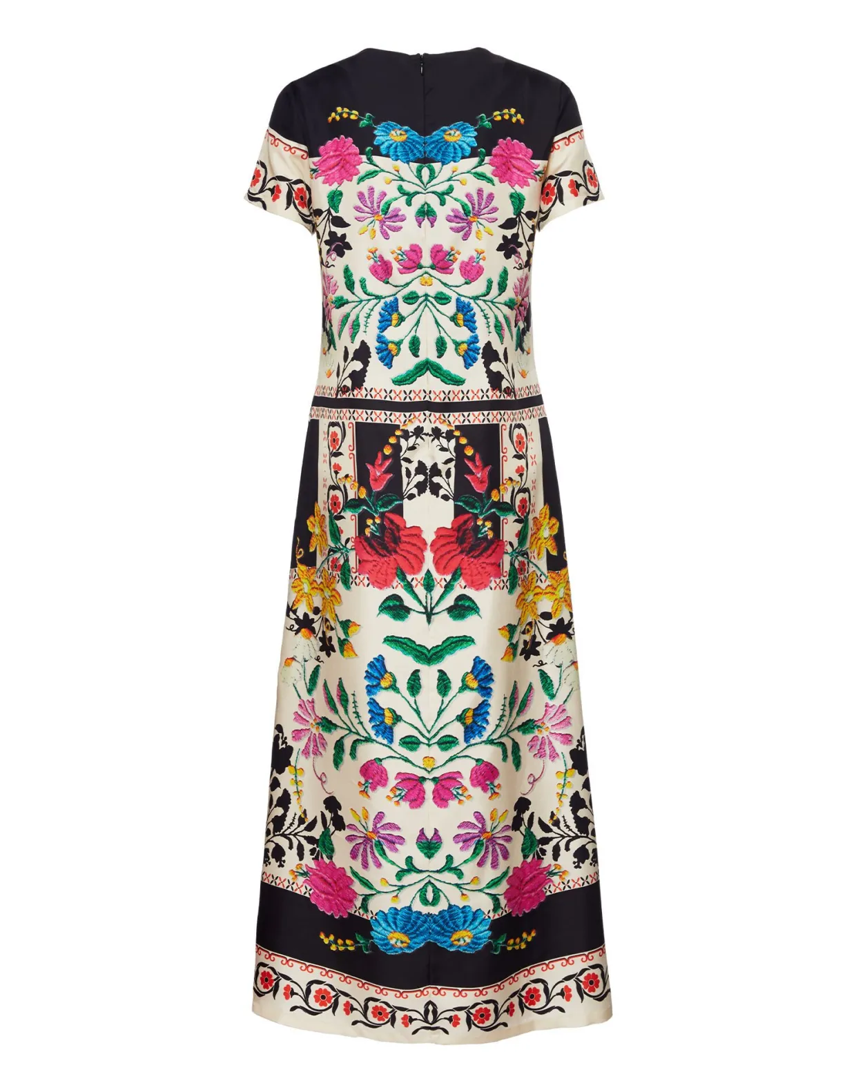 Swing DressPlaza Placée Ivory in Silk Twill