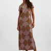 Swing DressSlinky Rosso in Silk Twill