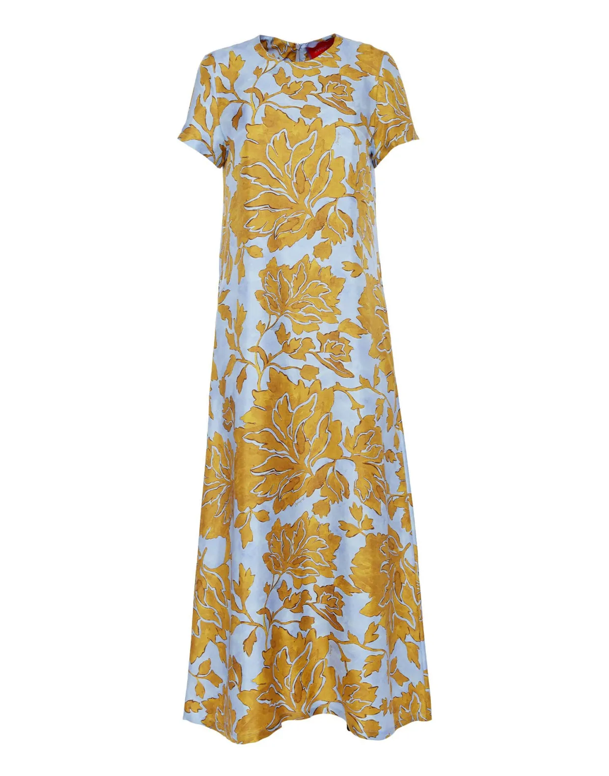 Swing DressTangle Light Blue in Silk Twill